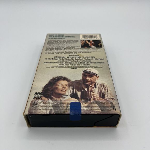 The African Queen VHS Kathrine Hepburn Humphrey Bogart PG 1979 Fox Video VGCond - Picture 6 of 7